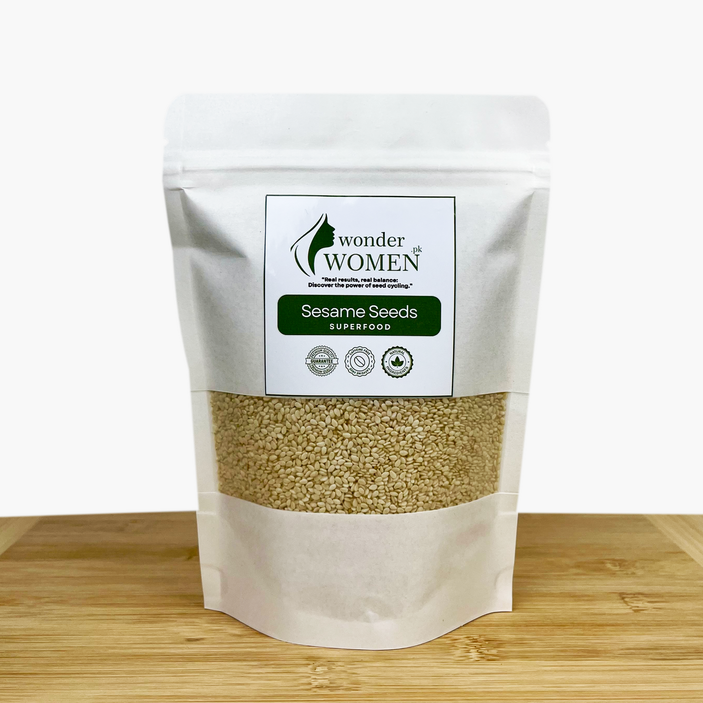100% Pure organic white Sesame seeds 250g