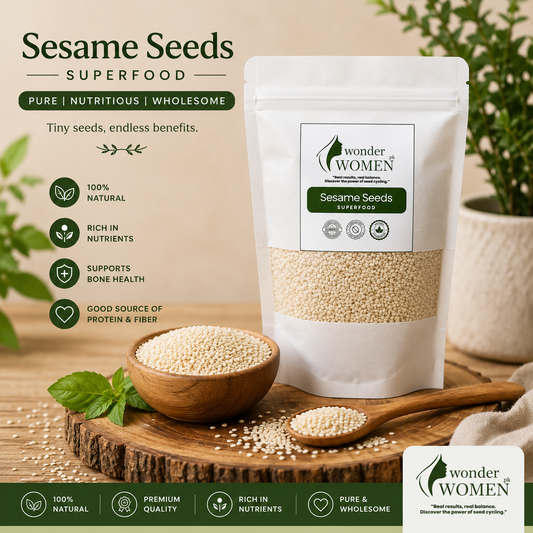 100% Pure organic white Sesame seeds 250g