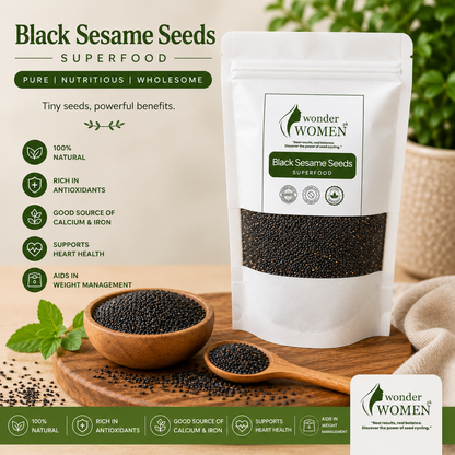 100% Pure organic black Sesame seeds 250g